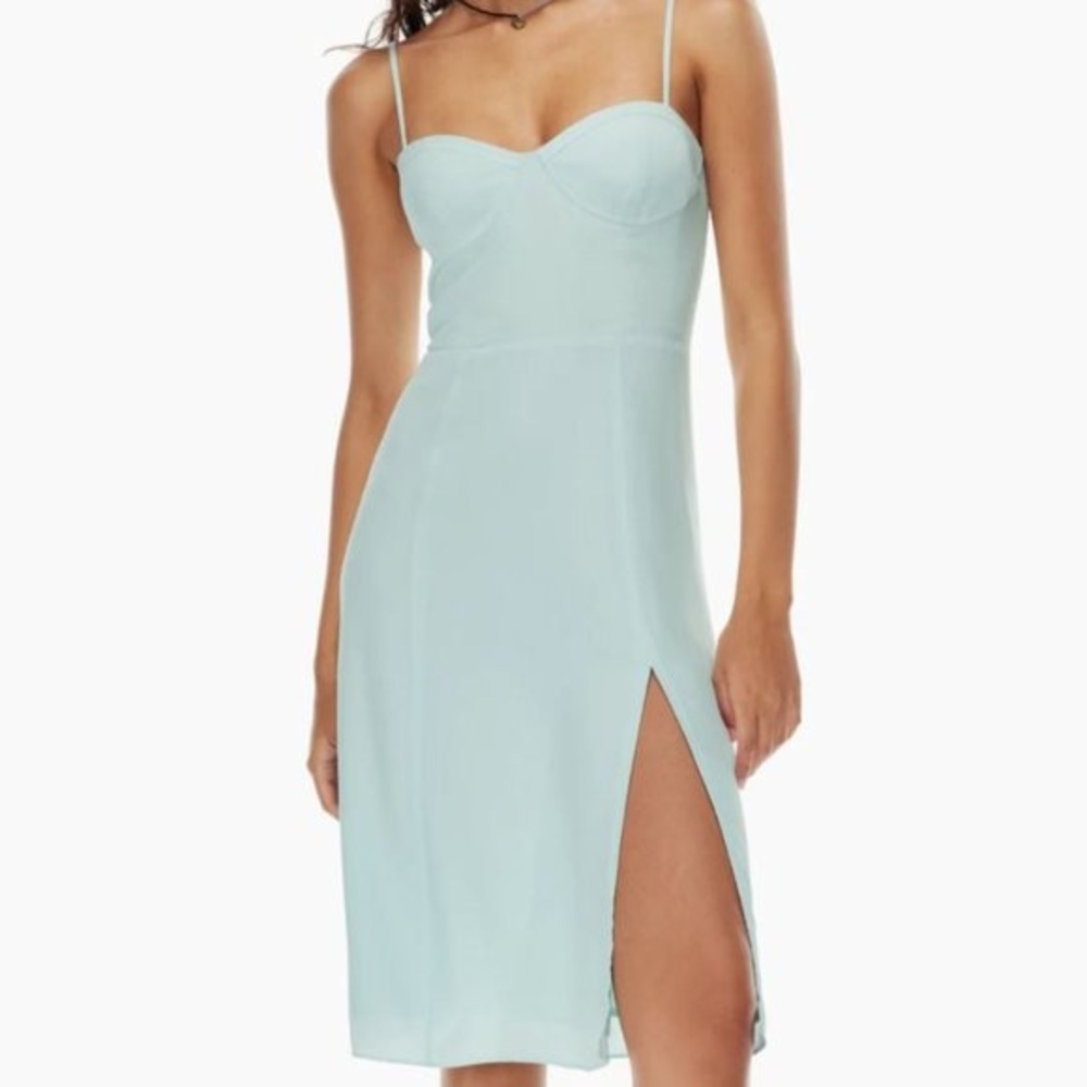 Aritzia Sunday Best Viola Midi Dress in Aquamarine